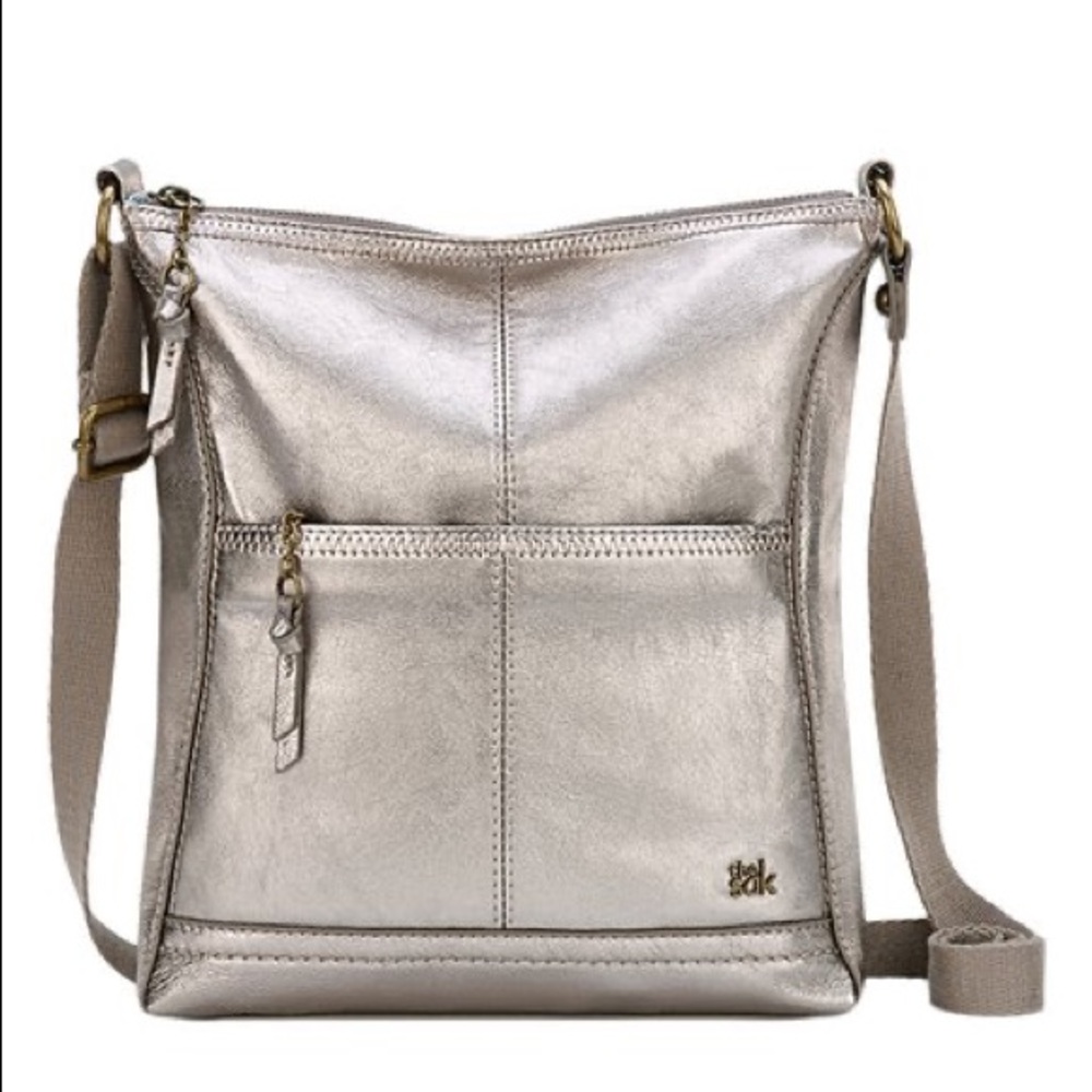 The Sak Metallic Iris Leather Crossbody